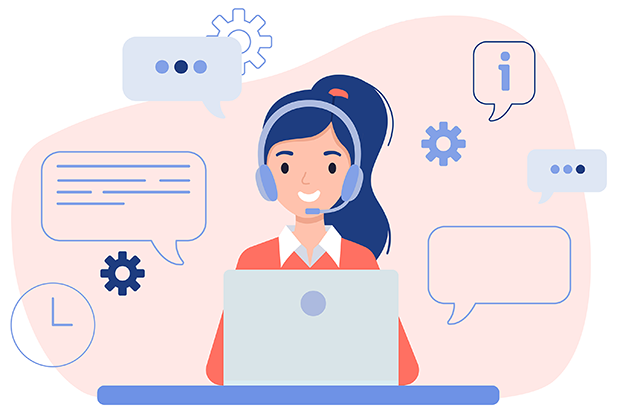 Chat Support Illustration